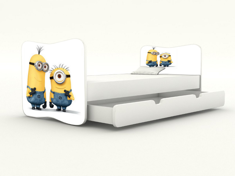 Becks posteľ bez bočnice + úložný priestor Minions